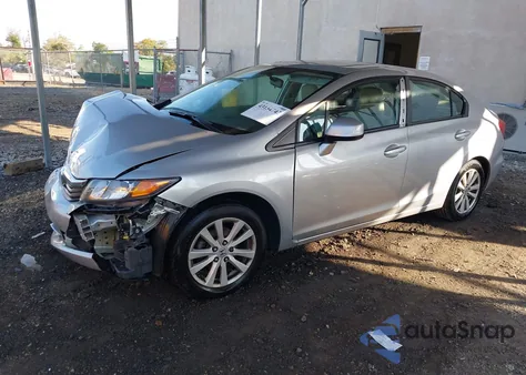 2012 Honda Civic Ex z USA, uszkodzony, nr VIN 2HGFB2F87CH311875